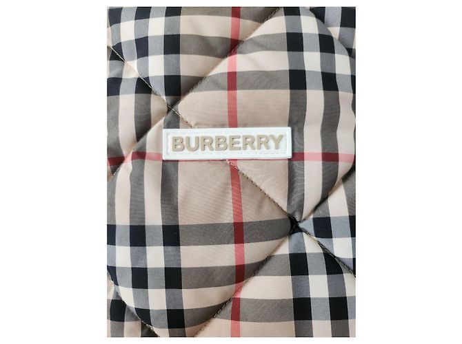 Gepolsterte Karoveste von Burberry Mehrfarben Beige - Ansicht 4
