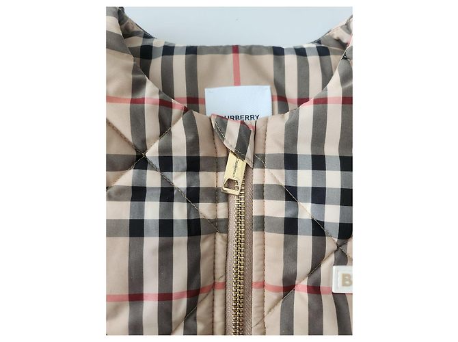 Gepolsterte Karoveste von Burberry Mehrfarben Beige - Ansicht 5