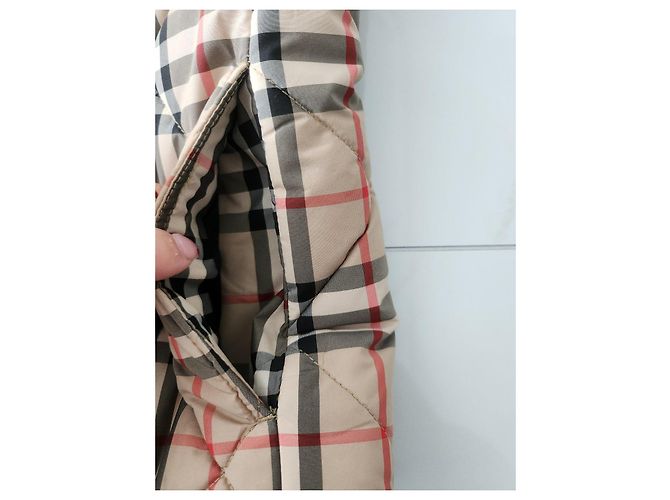 Gepolsterte Karoveste von Burberry Mehrfarben Beige - Ansicht 7