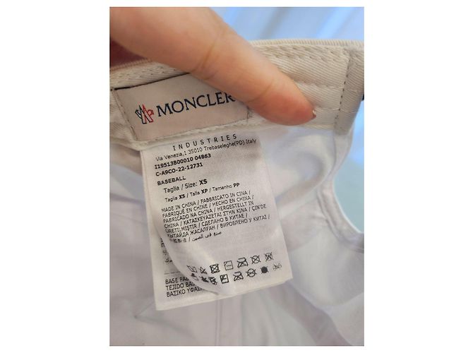 Moncler Baseball Cap Weiß - Ansicht 3
