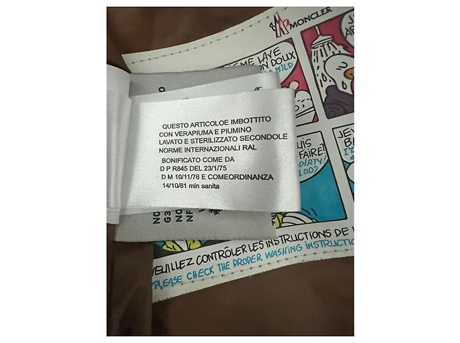 Giacca a piuma Moncler Beige Marrone chiaro - vista 11