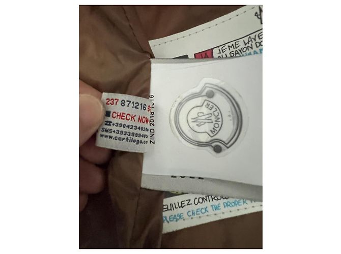 Giacca a piuma Moncler Beige Marrone chiaro - vista 13
