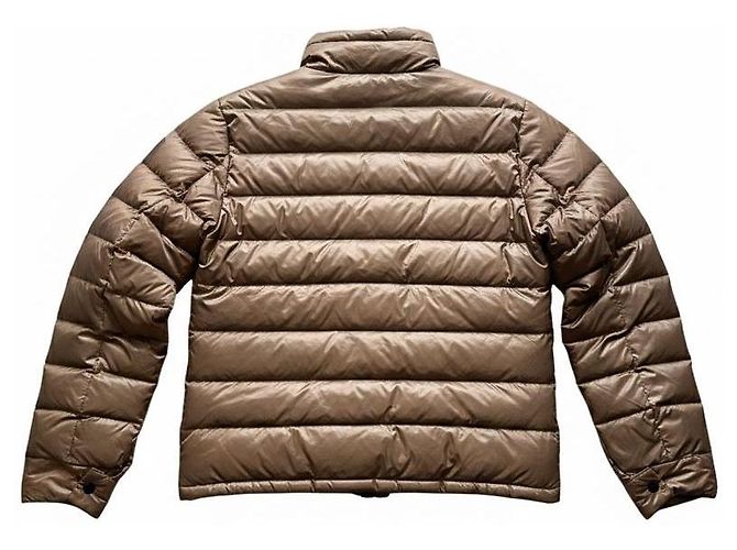 Giacca a piuma Moncler Beige Marrone chiaro - vista 2