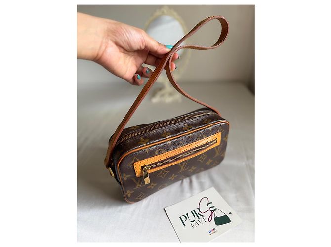 Borsa a spalla Pochette Cité in tela Monogram Louis Vuitton - vista 11