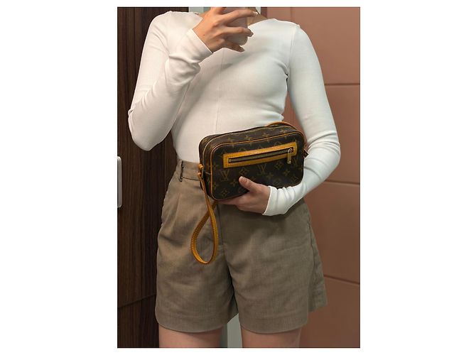 Borsa a spalla Pochette Cité in tela Monogram Louis Vuitton - vista 22