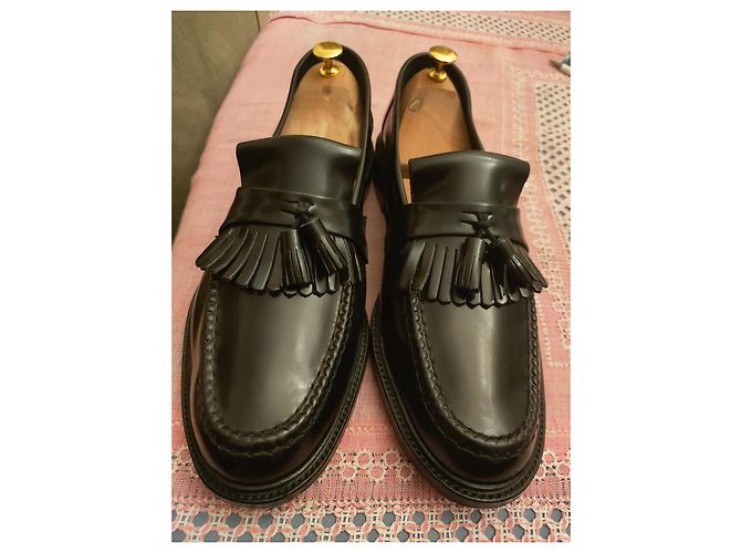 Mocassini Loake in pelle nera Nero - vista 8
