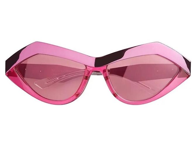Gafas de sol Bottega Veneta modelo Ridge Pink Fucsia - vista 2