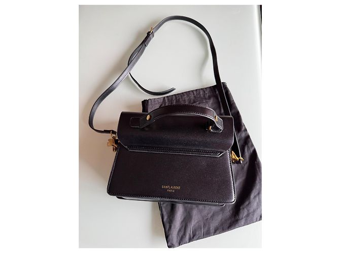 Borsa a mano e a tracolla Yves Saint Laurent nera semplice Nero - vista 12