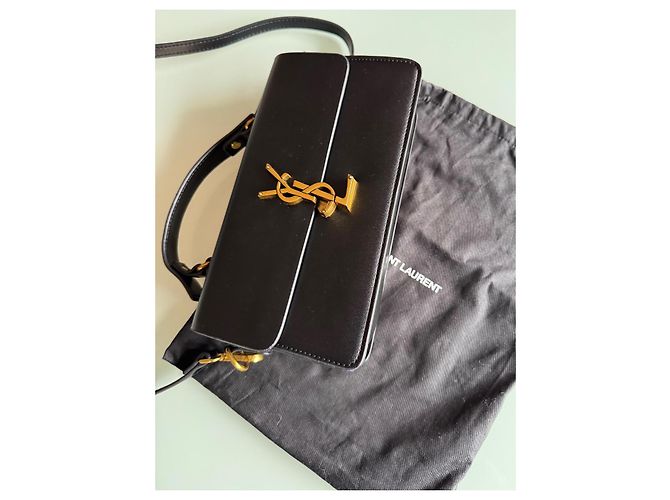 Borsa a mano e a tracolla Yves Saint Laurent nera semplice Nero - vista 16