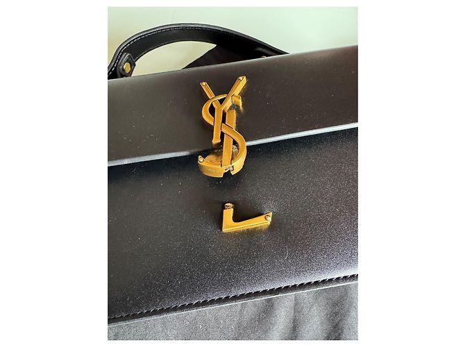 Borsa a mano e a tracolla Yves Saint Laurent nera semplice Nero - vista 5
