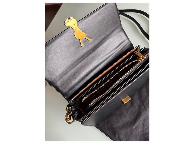 Borsa a mano e a tracolla Yves Saint Laurent nera semplice Nero - vista 6