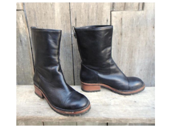 Botines Ash de cuero negro - vista 2