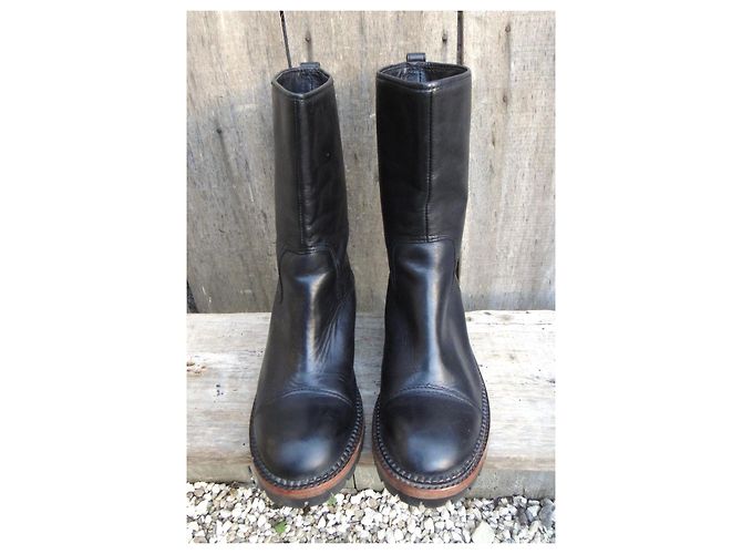 Botines Ash de cuero negro - vista 3