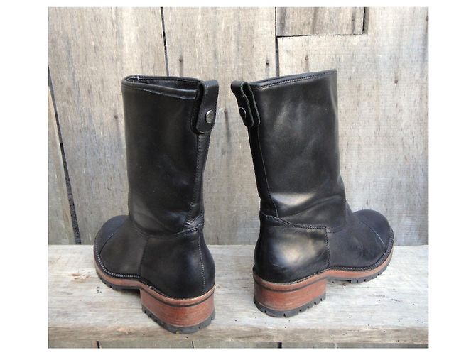 Botines Ash de cuero negro - vista 4