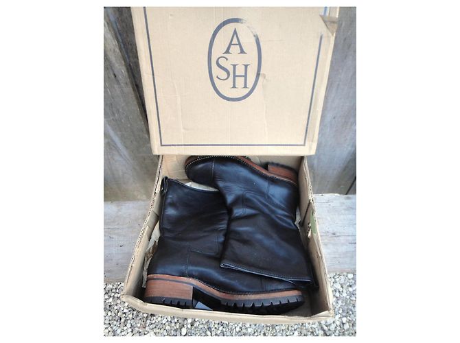 Botines Ash de cuero negro - vista 6