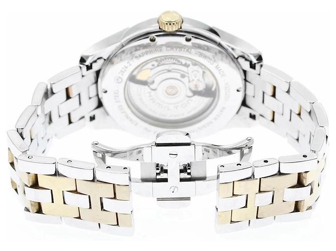 Autre Marque Relógio Hamilton Viewmatic Branco Dourado - vista 4