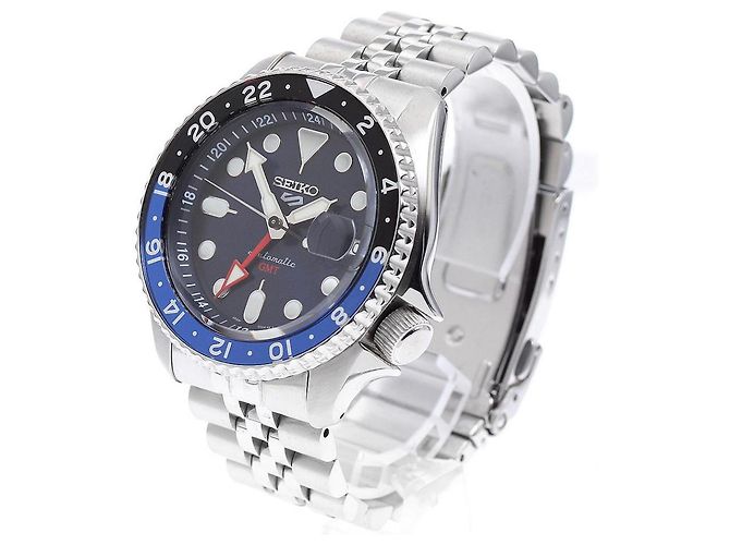 Relógio Seiko Sport 5 Batman Preto Branco Azul - vista 2