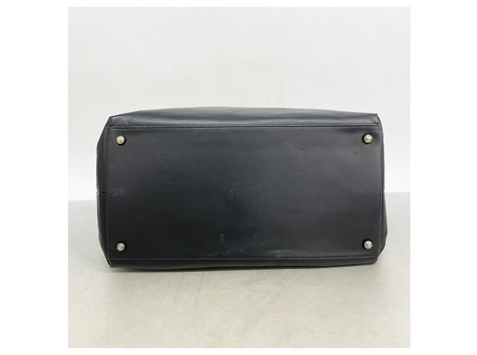Chanel Boy Leder Tote Tasche Schwarz Weiß - Ansicht 3