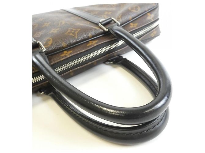 Borsa Louis Vuitton Monogram Macassar Marrone - vista 7