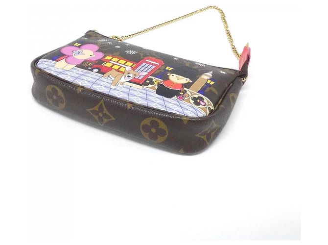 Mini Pochette Holiday Vivienne Monogram Louis Vuitton Marrone - vista 3