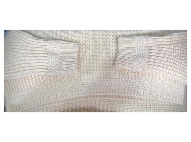 Sessun Balasana Pullover Hafermilch Beige Wolle Creme - Ansicht 4