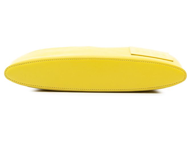 Pochette Oblong in Jacquard e Pelle Anagramma Giallo LOEWE - vista 3