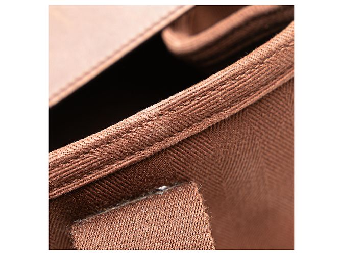 Hermès Valparaiso PM em Toile e Swift Marrom Castanho escuro - vista 6