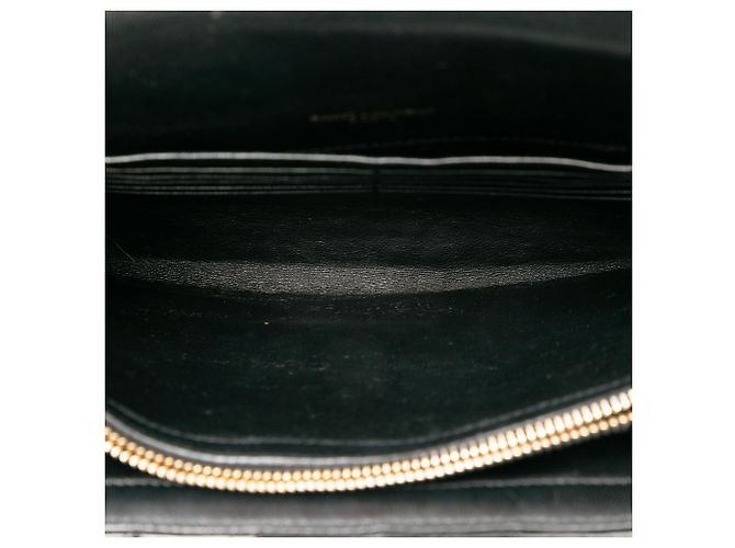 Crossbody Vicky medio in vernice nera di Saint Laurent Nero - vista 4