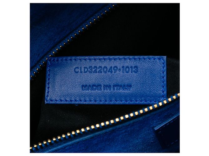Bolso Duffle 6 de cuero azul clásico Saint Laurent - vista 6