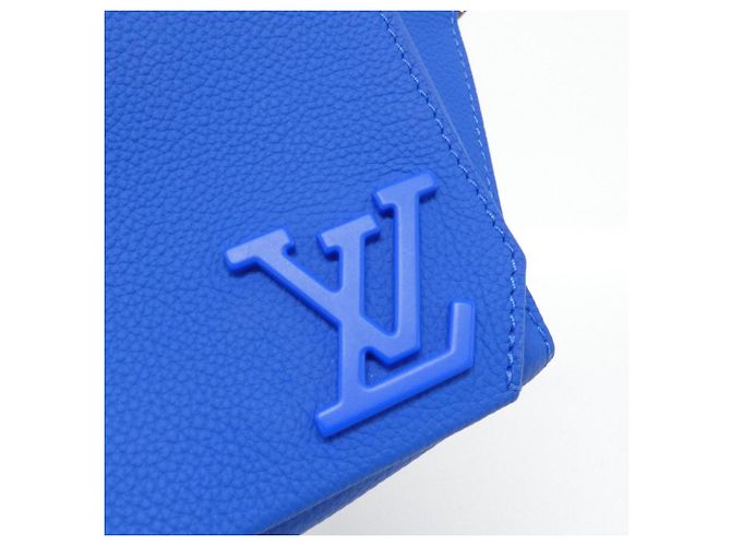 Borsa a Spalla Louis Vuitton LV Aerogram Takeoff Blu - vista 4