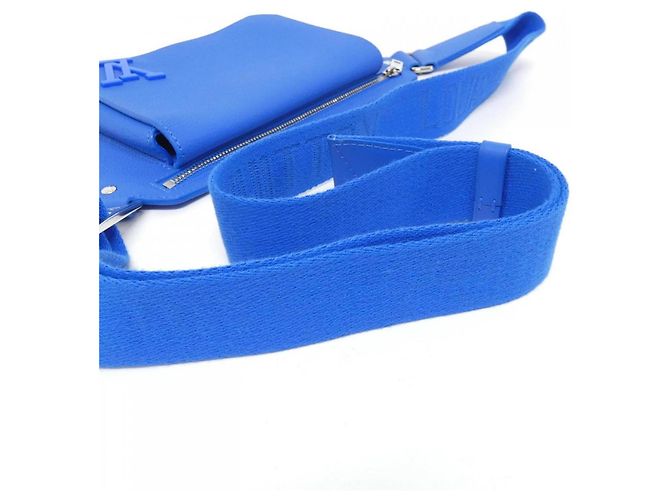 Borsa a Spalla Louis Vuitton LV Aerogram Takeoff Blu - vista 5