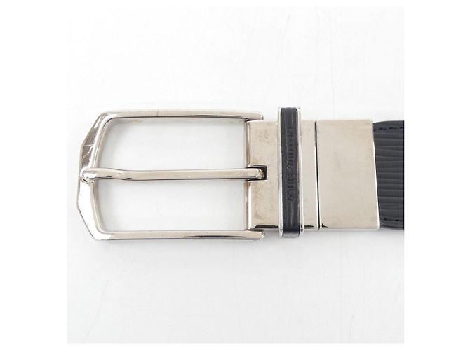 Louis Vuitton Santur Slender Reversible Belt M0128 Black Silvery - view 2
