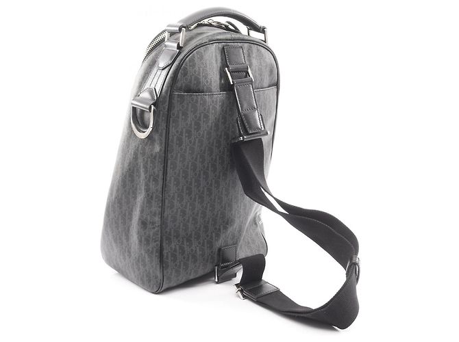 Christian Dior Dior Oblique Taillentasche / Körpertasche Braun Schwarz Weiß - Ansicht 2