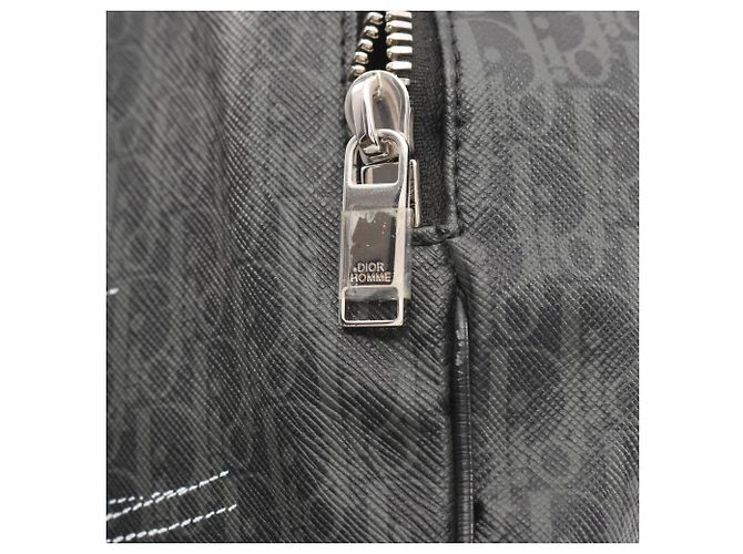 Christian Dior Dior Oblique Taillentasche / Körpertasche Braun Schwarz Weiß - Ansicht 5