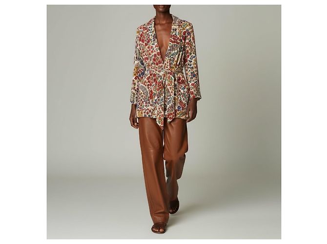 Etro Samtjacke mit Blumenmuster Beige - Ansicht 3