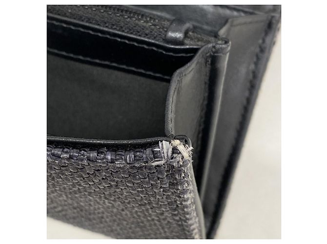 Chanel Deauville Canvas Langbörse Schwarz - Ansicht 6