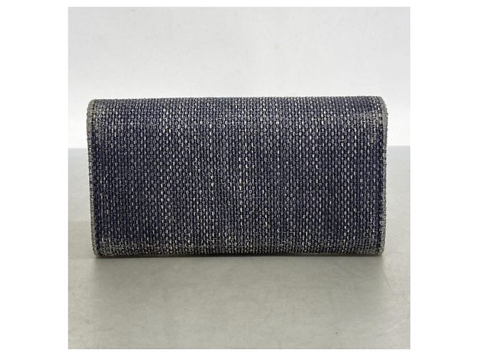 Chanel Deauville Canvas Langbörse Schwarz - Ansicht 8