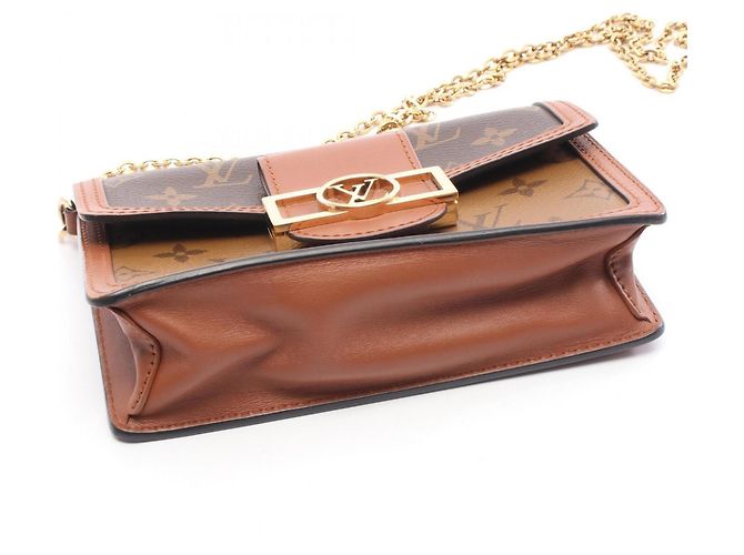 Borsa a Spalla Portefeuille Dauphine Louis Vuitton Marrone Beige - vista 6