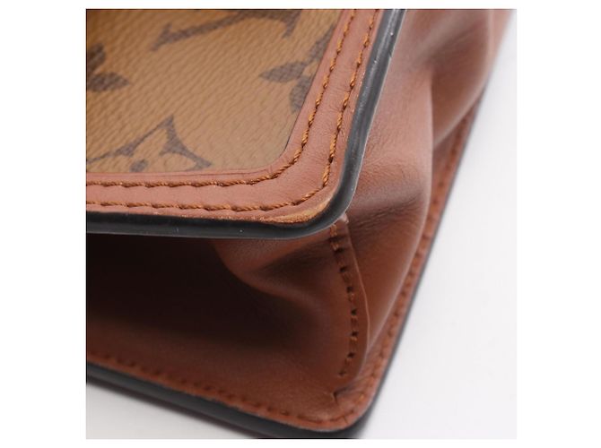 Borsa a Spalla Portefeuille Dauphine Louis Vuitton Marrone Beige - vista 7