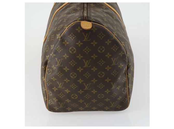 Borsa Keepall Louis Vuitton in tela Monogram 60 Marrone - vista 4