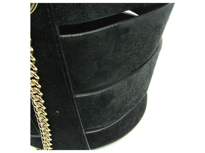 Borsa a spalla in pelle nera Gancini di Salvatore Ferragamo Nero - vista 12