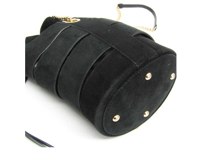 Borsa a spalla in pelle nera Gancini di Salvatore Ferragamo Nero - vista 6