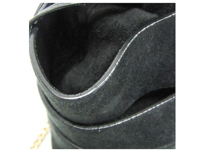 Borsa a spalla in pelle nera Gancini di Salvatore Ferragamo Nero - vista 8