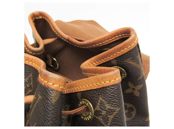 Louis Vuitton Monogram Montsouris MM M51136 Damen Rucksack Braun - Ansicht 12