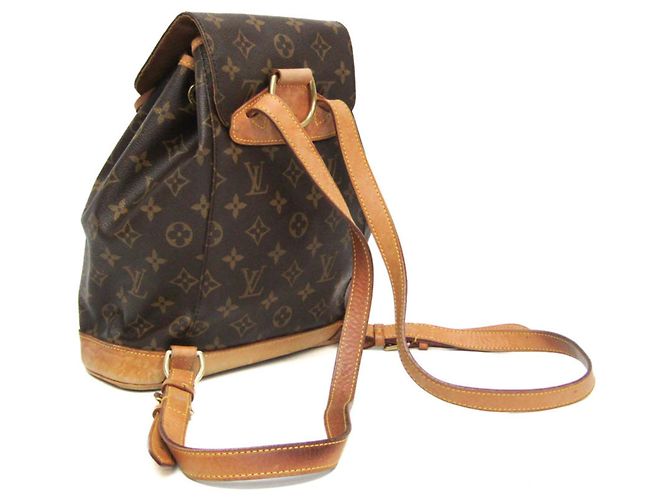 Louis Vuitton Monogram Montsouris MM M51136 Damen Rucksack Braun - Ansicht 2