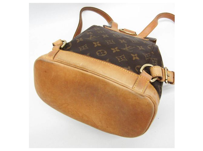 Louis Vuitton Monogram Montsouris MM M51136 Damen Rucksack Braun - Ansicht 4