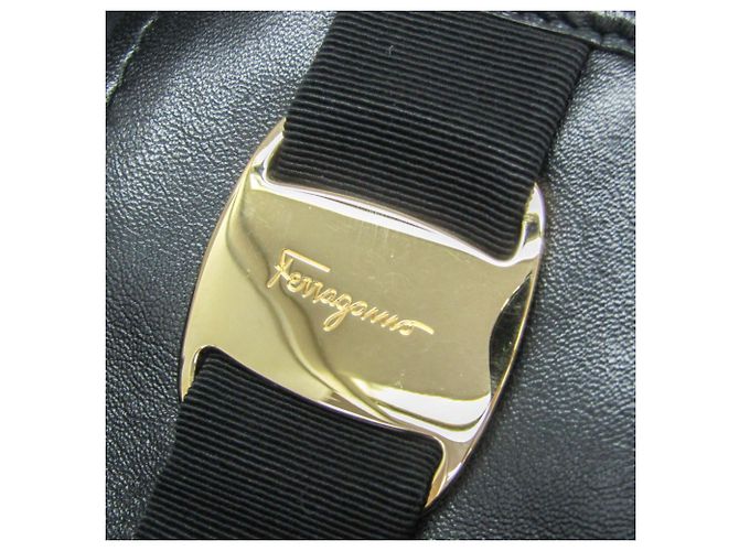 Bolso Salvatore Ferragamo Vara GG-21 E223 Negro - vista 10