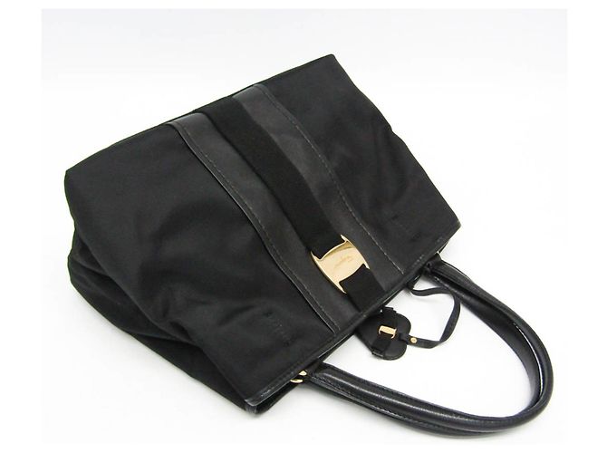 Bolso Salvatore Ferragamo Vara GG-21 E223 Negro - vista 5