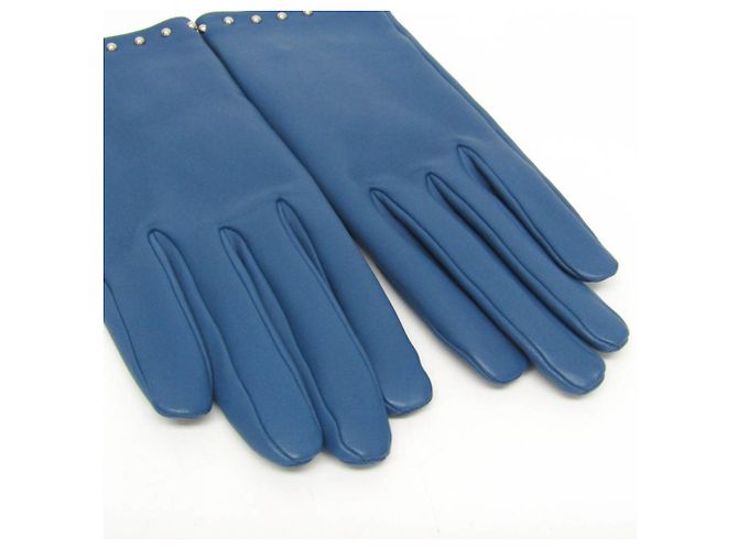 Guanti caldi da donna Hermès in Agata Blu - vista 6
