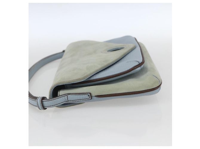 Loewe Vintage-Handtasche aus Leder Blau - Ansicht 3